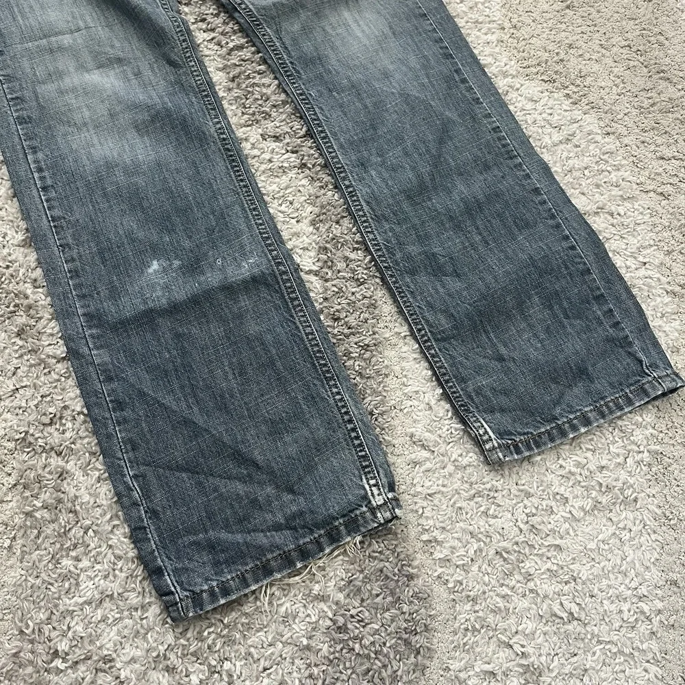 Levis 514 Jeans 30x32 Blue Straight Leg Slim‎ Fit Med Wash Distressed Grunge